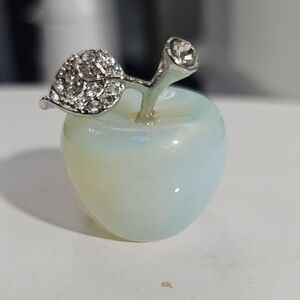 NWT Opal Agate and Swarvoski Crystal Apple from Artinfinitum.art Boutique